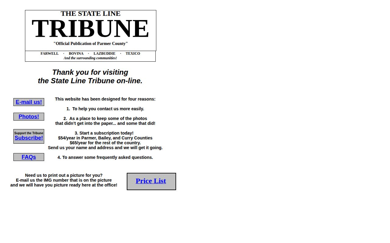 Parmer County local news record source interface